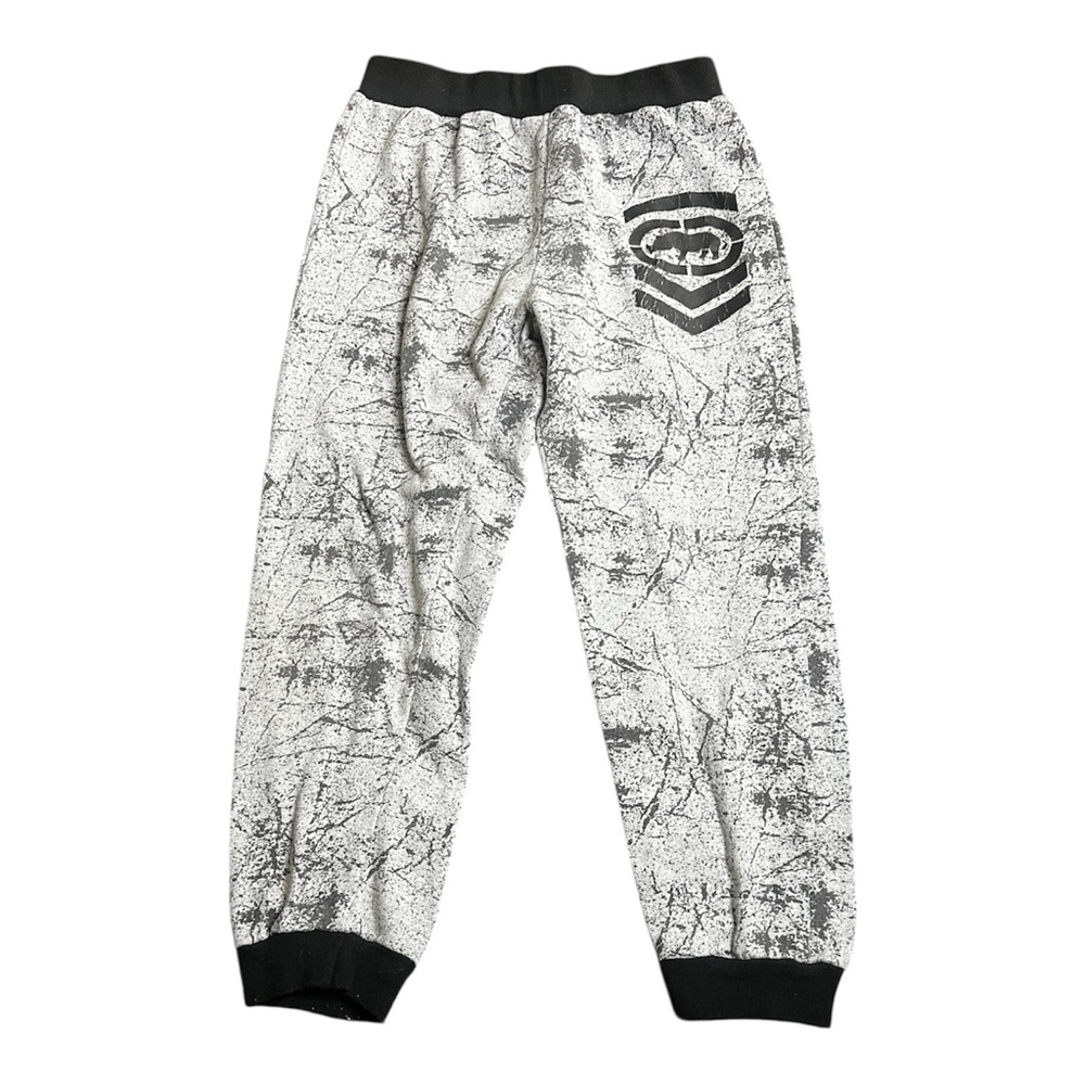 Ecko Unlimited Black and Grey Patterned Kids Joggers
